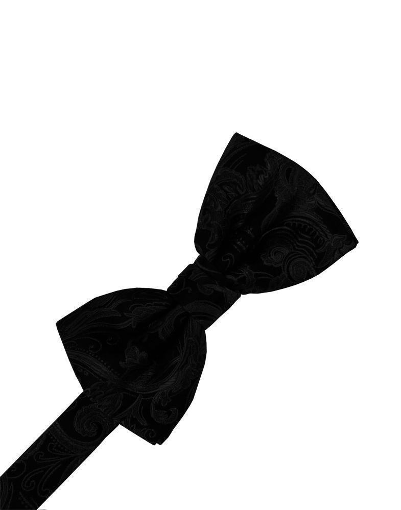 Tapestry Bow Tie - Black - corbatin caballero