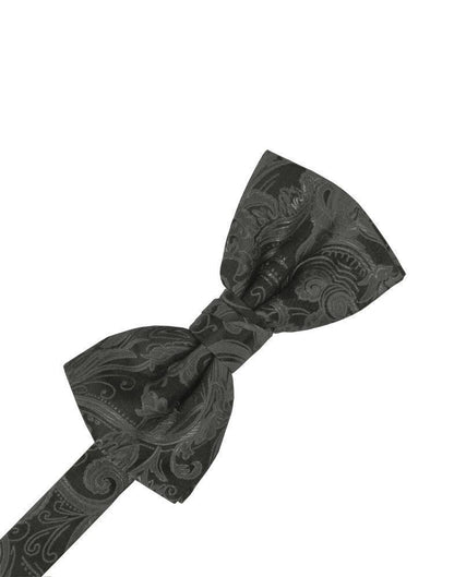 Tapestry Bow Tie - Charcoal - corbatin caballero