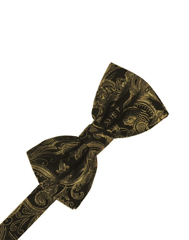 Tapestry Bow Tie - New Gold - corbatin caballero