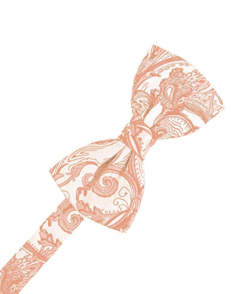 Tapestry Bow Tie - Peach - corbatin caballero