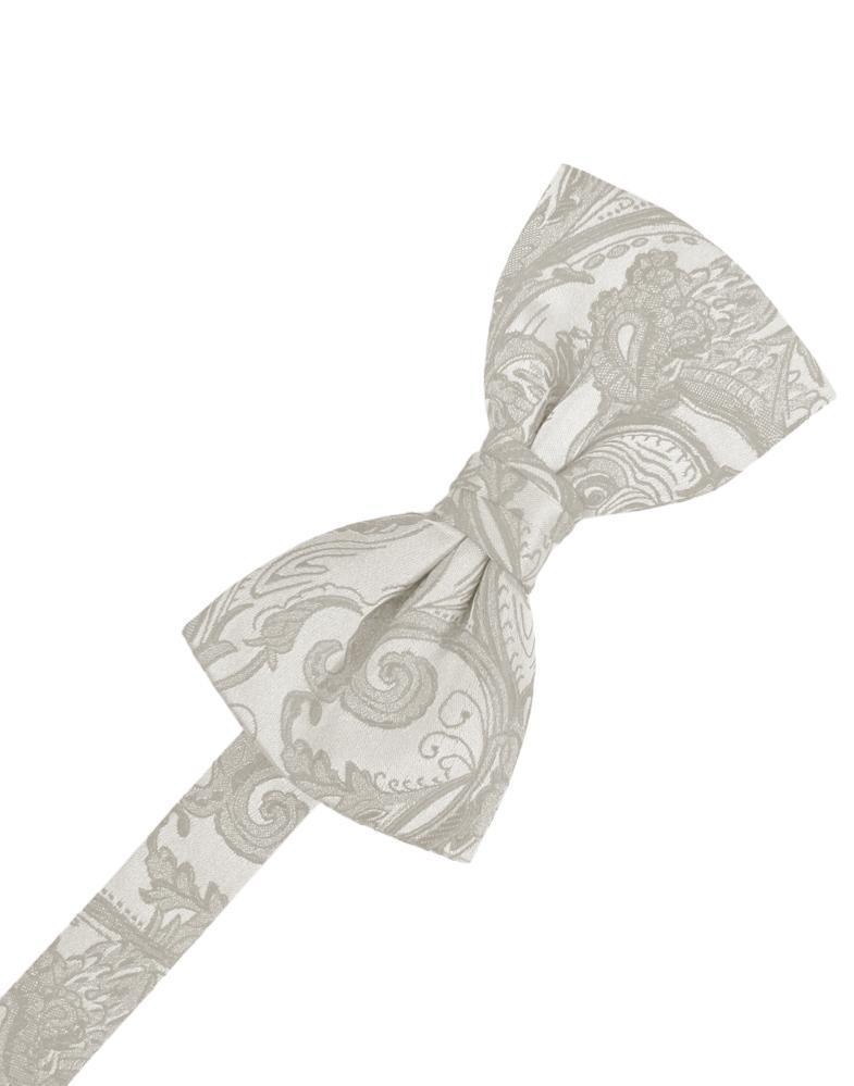 Tapestry Bow Tie - Platinum - corbatin caballero