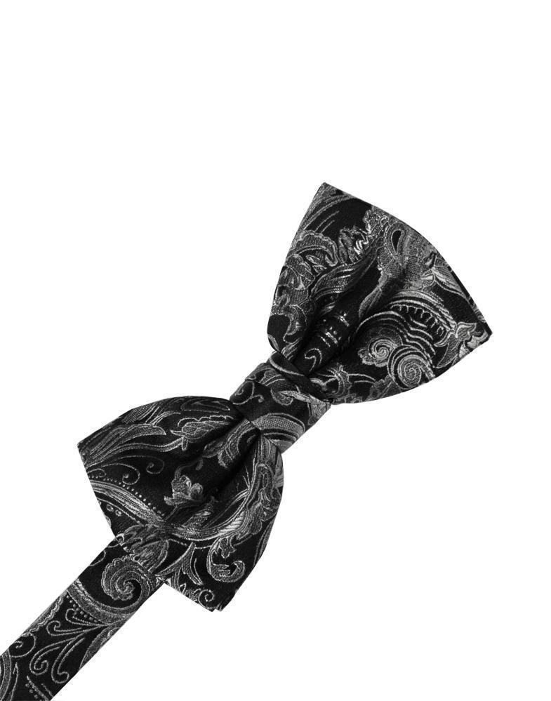 Tapestry Bow Tie - Silver - corbatin caballero