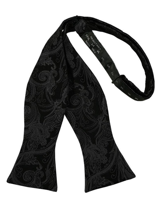 Paisley Silk Bow Tie Self Tie