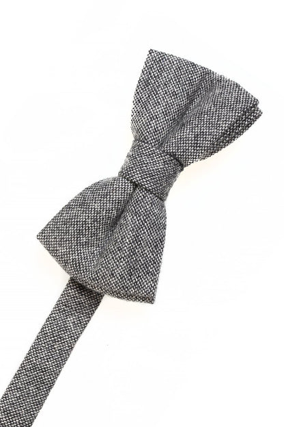 Tweed Bow Tie - Black & White - corbatin caballero